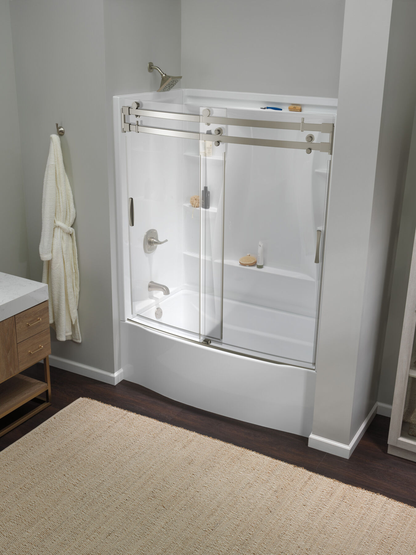 Classic 500 Curve Alcove Bathtub Left Drain 60x32", image 7