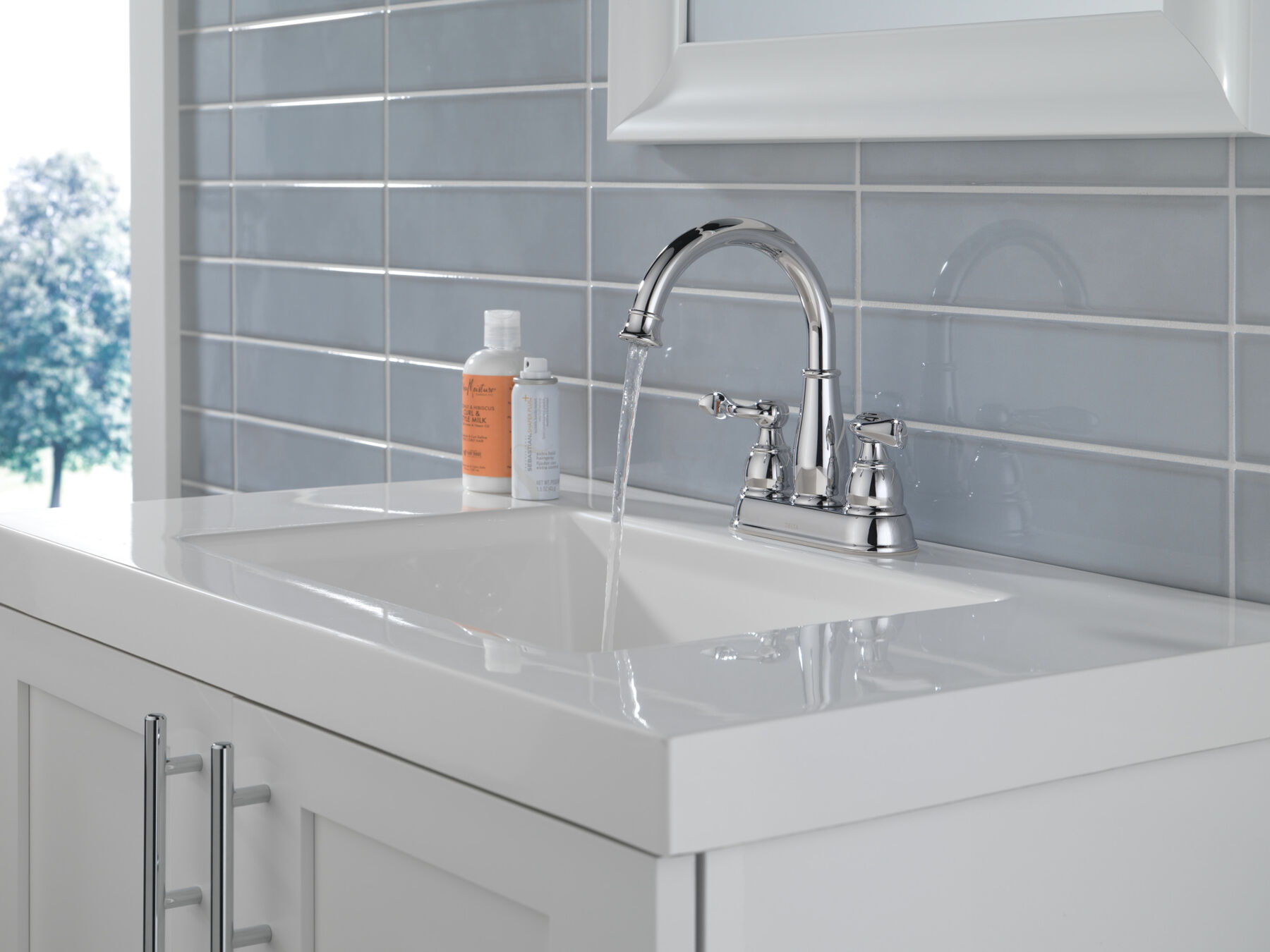 Two Handle Centerset Bathroom Faucet