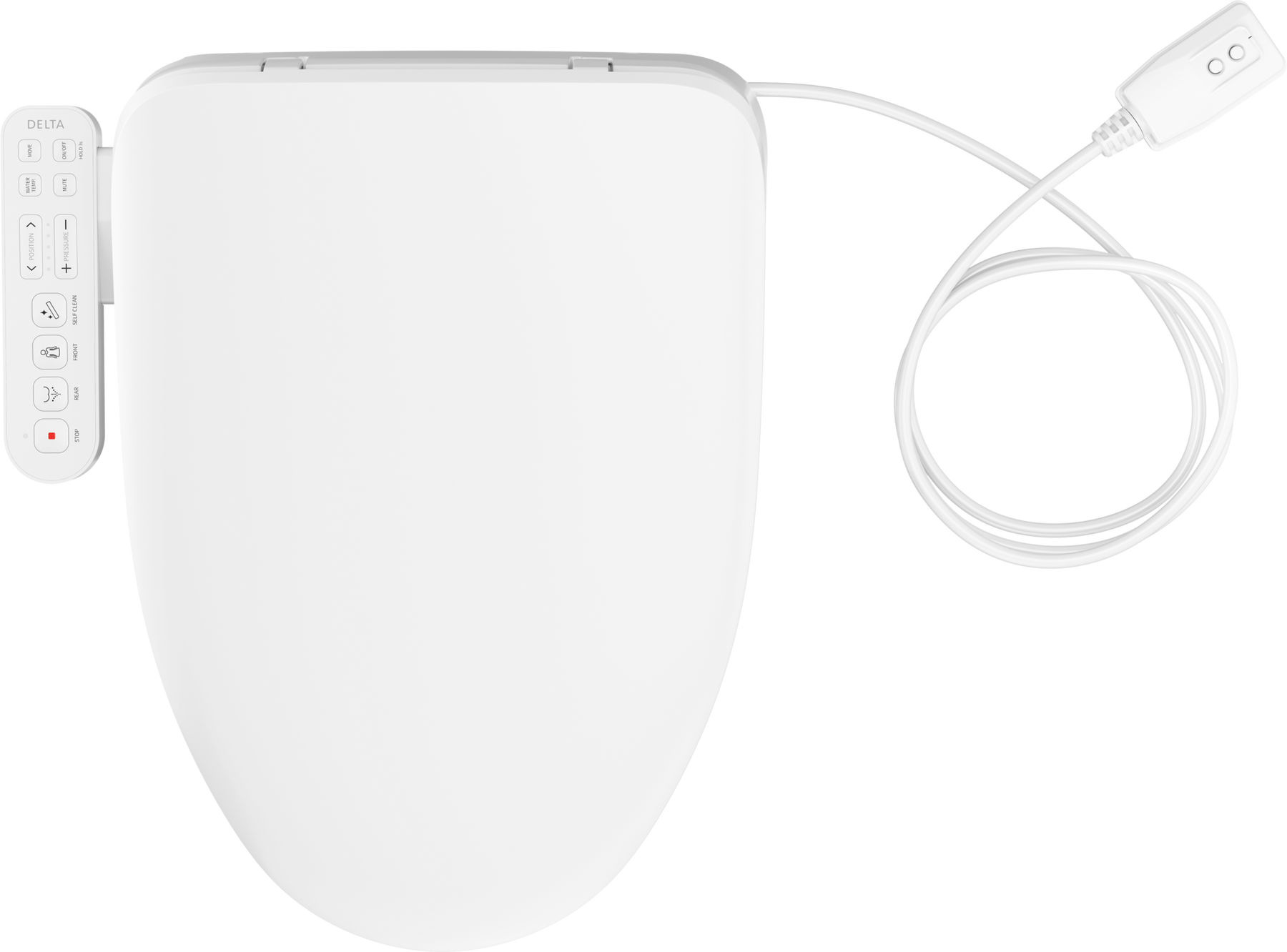 Standard Elongated Electric Bidet Toilet Seat, image 33