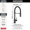 Single-Handle Pull-Down Spring Kitchen Faucet