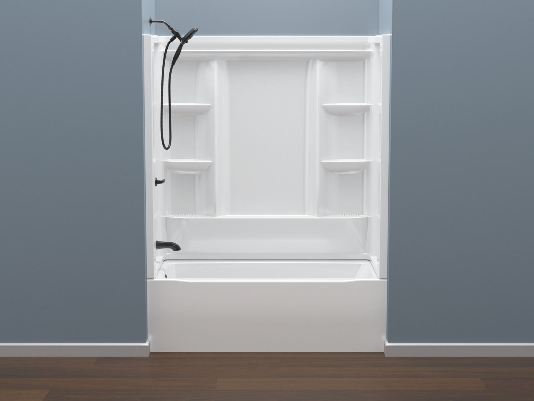 60x30 Alcove Bathtub, Wall Set and Trim Bundle - Left Drain, image 6