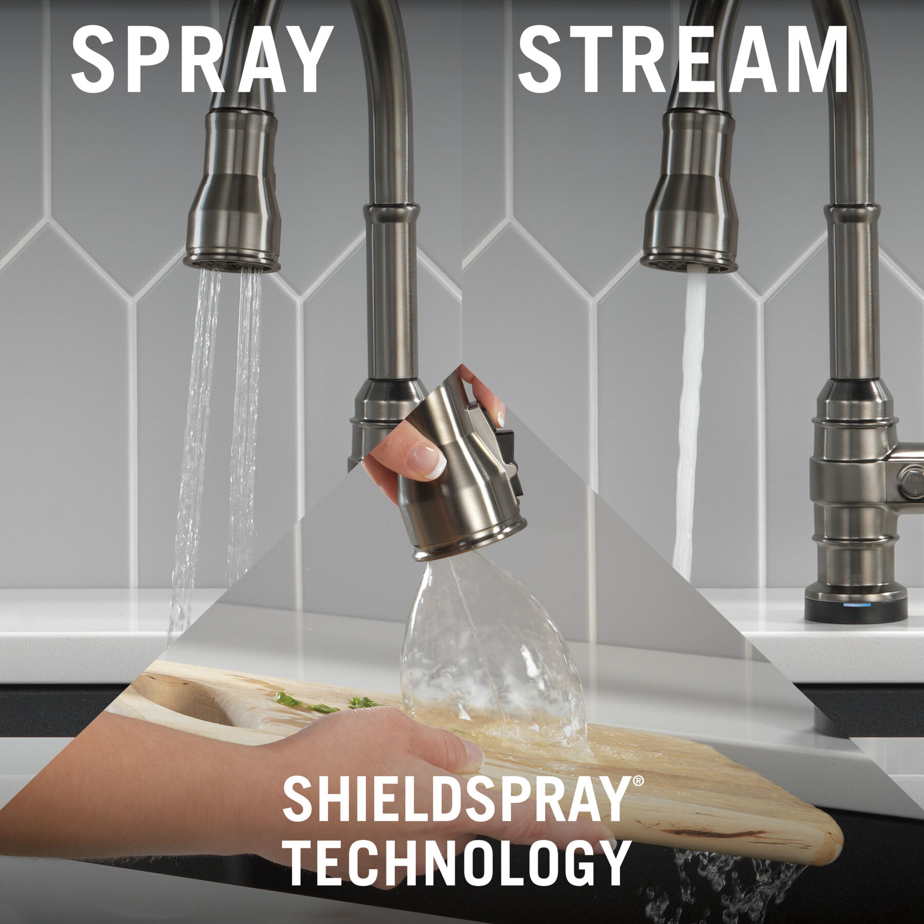 Touch<sub>2</sub>O® Technology Kitchen Faucet with Touchless Technology, image 3
