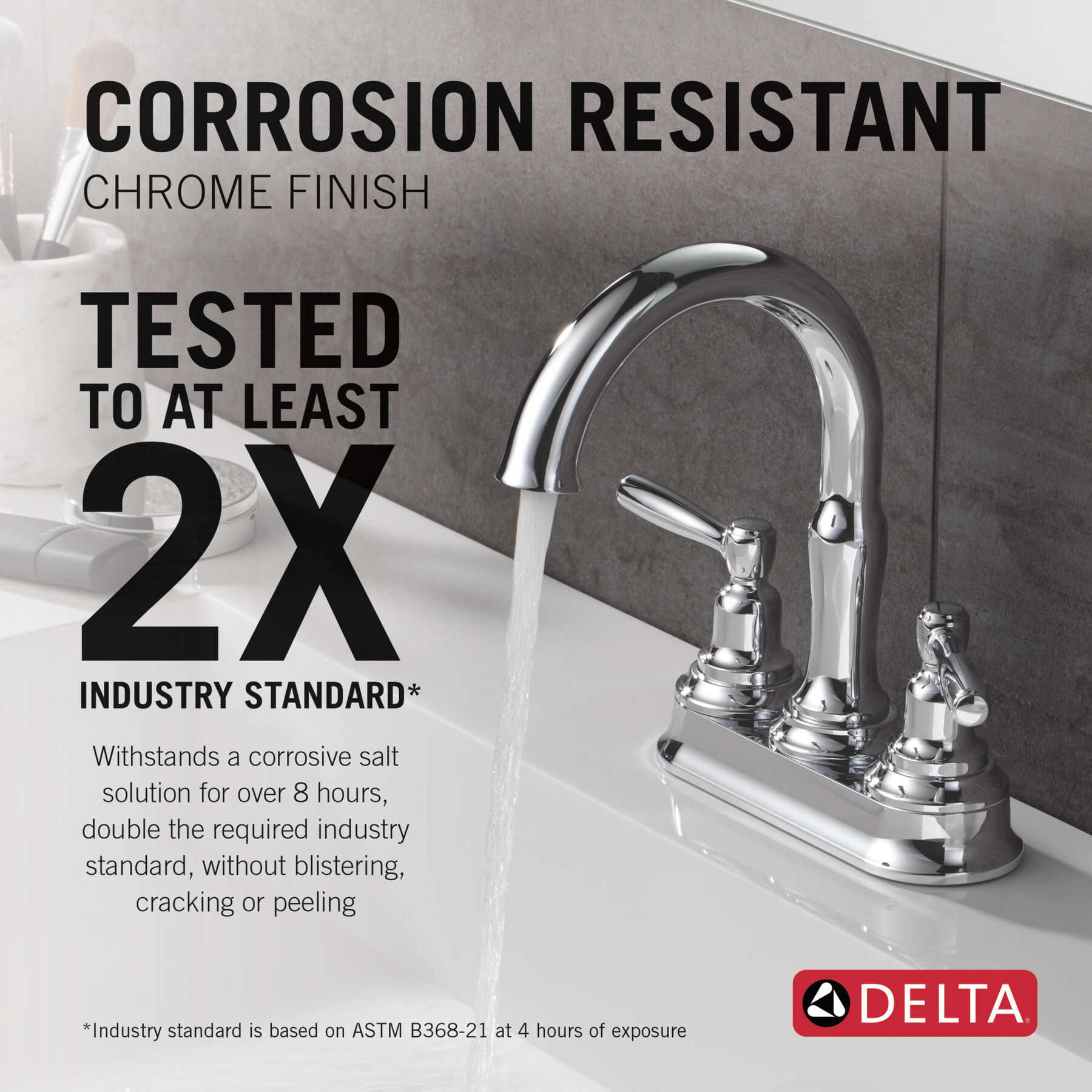 Two Handle Centerset Bathroom Faucet, image 2