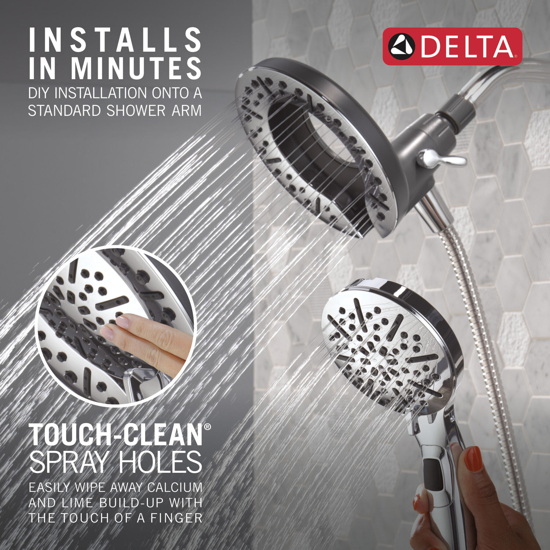 In2ition® 5-Setting Two-in-One Shower, image 2
