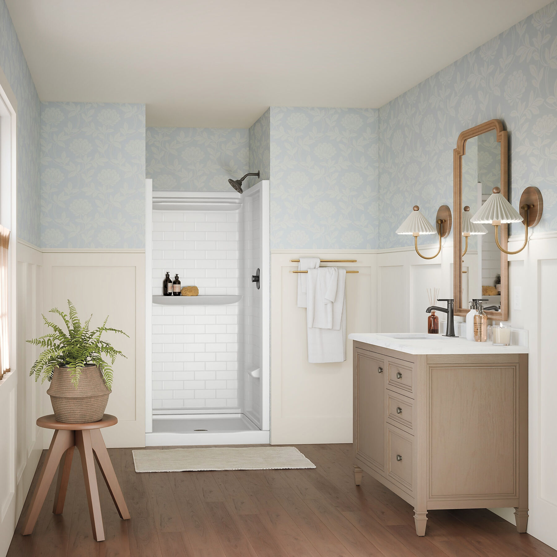 ProCrylic Tile 36 in. x 36 in. Shower Wall, image 2