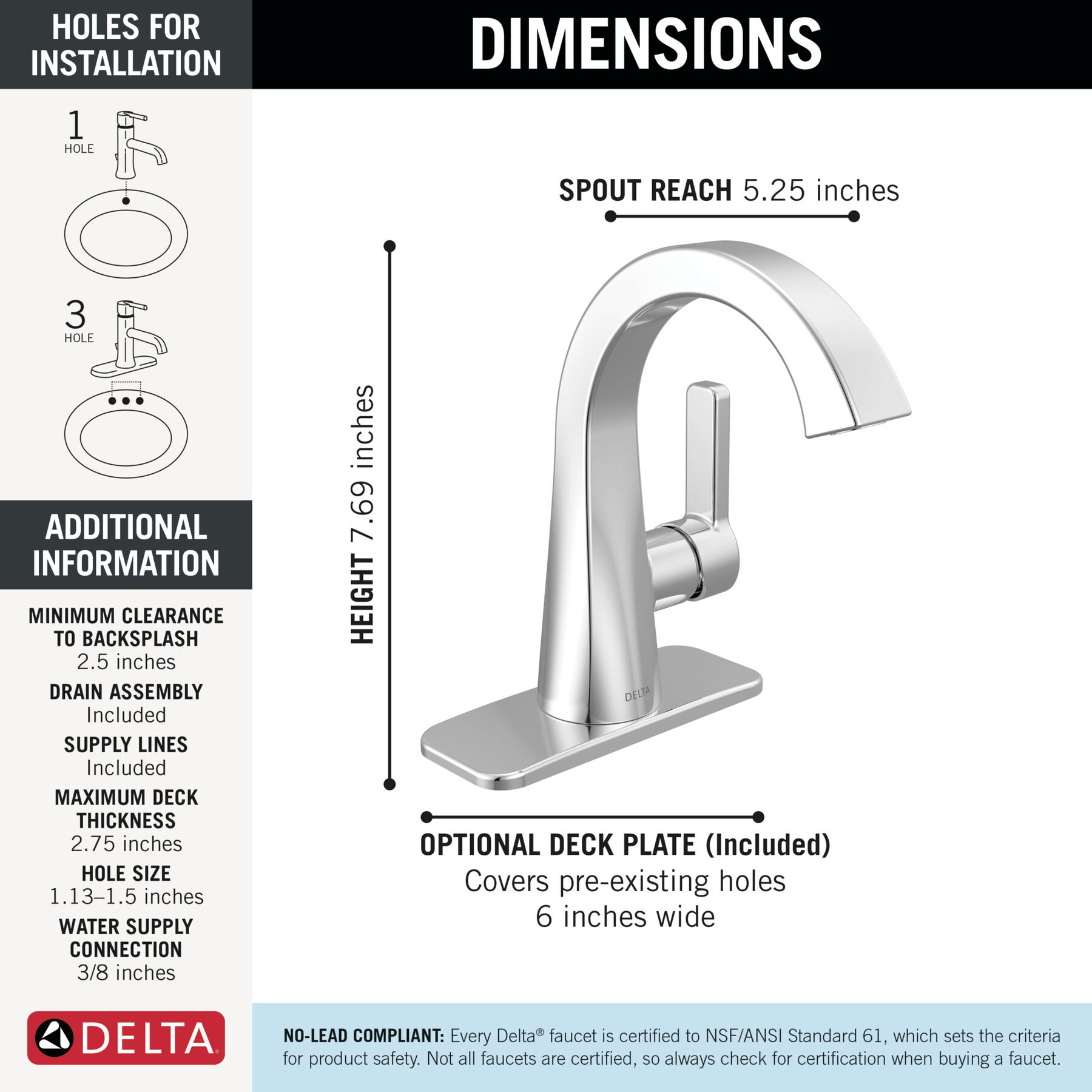 Single Handle Bathroom Faucet