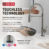 Touch<sub>2</sub>O® Technology Kitchen Faucet with Touchless Technology