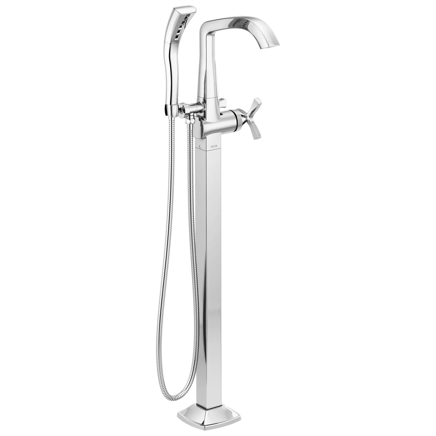 Single Handle Floor Mount Tub Filler Trim