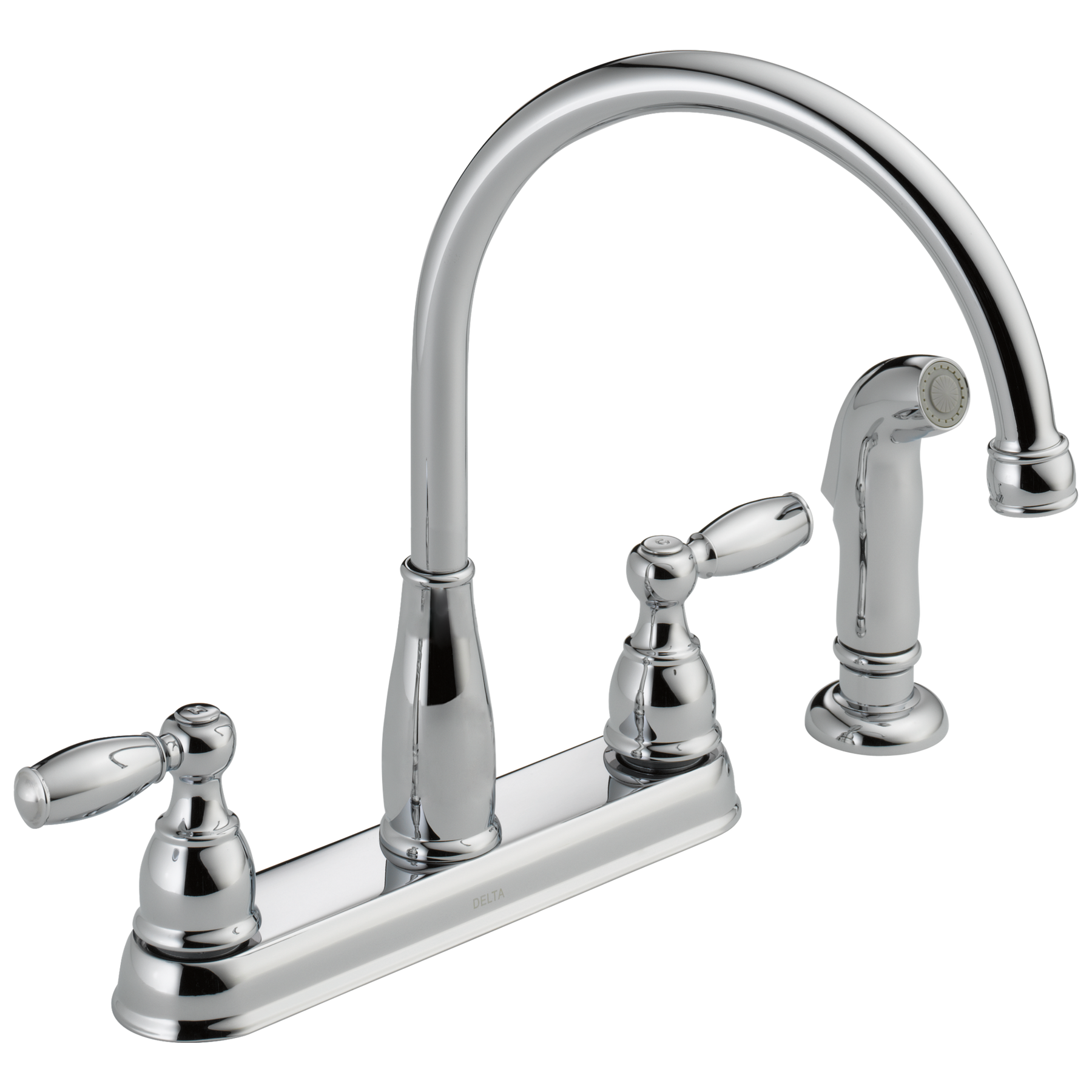 Two Handle Kitchen Faucet with Spray
