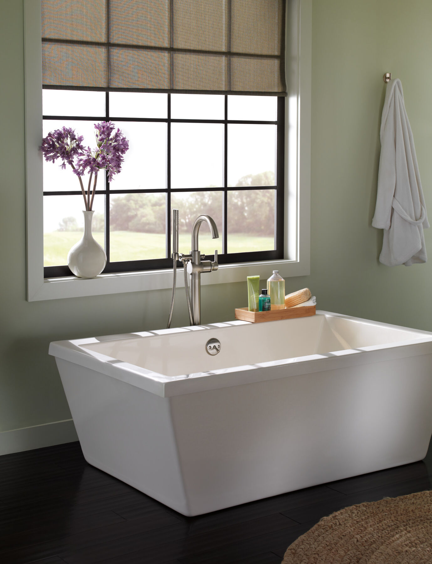 Contemporary Floor-Mount Tub Filler Trim (Recertified), image 5