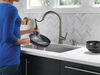 Single Handle Pull-Down Kitchen Faucet with Soap Dispenser and ShieldSpray® Technology