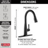 Single Handle Pull-down Kitchen Faucet (Recertified)