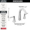 Two Handle Widespread Bathroom Faucet