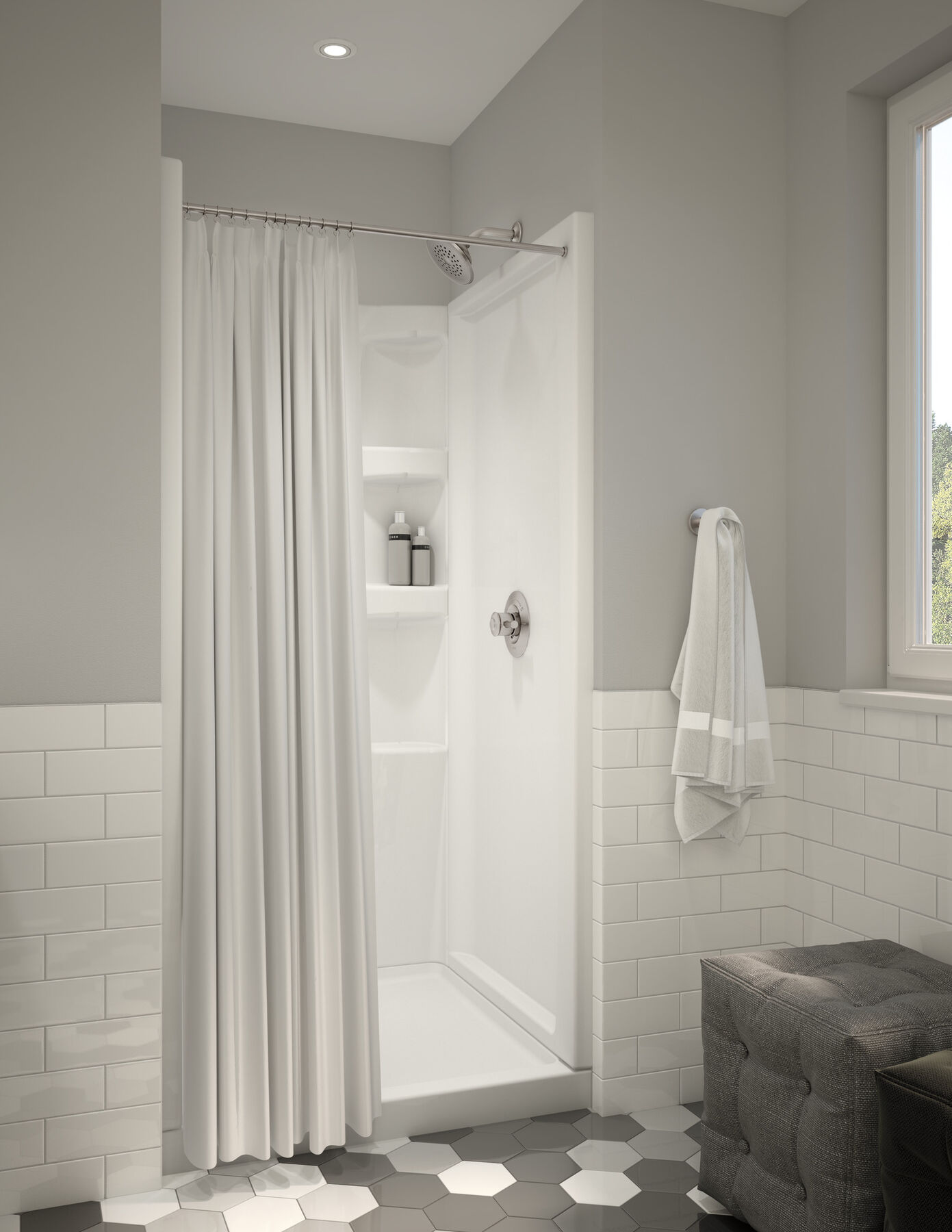 ProCrylic 36 in. Shower Surround, image 3