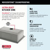 30” Drop-In Top Mount 16 Gauge Workstation Kitchen Sink Single Bowl with WorkFlow™ Ledge and Accessories