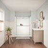 60x32 Alcove Shower Base with Tile Wall Bundle - Right Drain