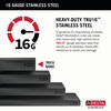 27” Undermount 16 Gauge Workstation Kitchen Sink Single Bowl with WorkFlow™ Ledge and Accessories