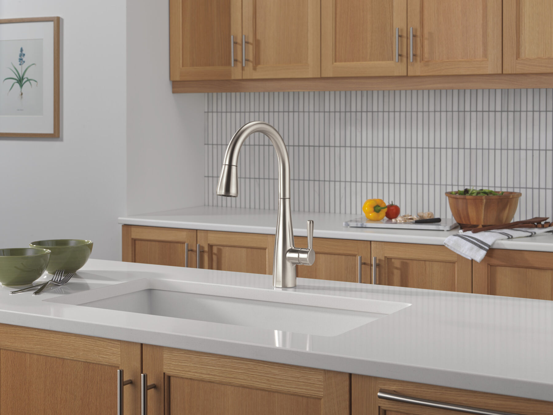 Single Handle Pull-Down Kitchen Faucet, image 9