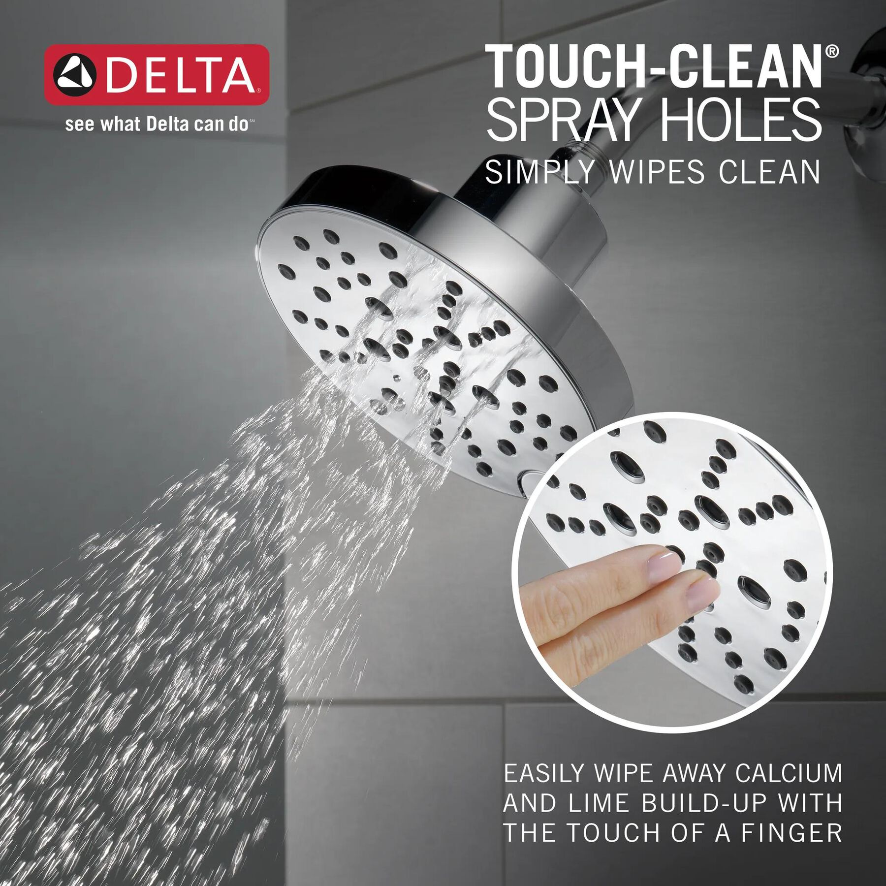 H<sub>2</sub>Okinetic&reg; 5-Setting Contemporary Raincan Shower Head