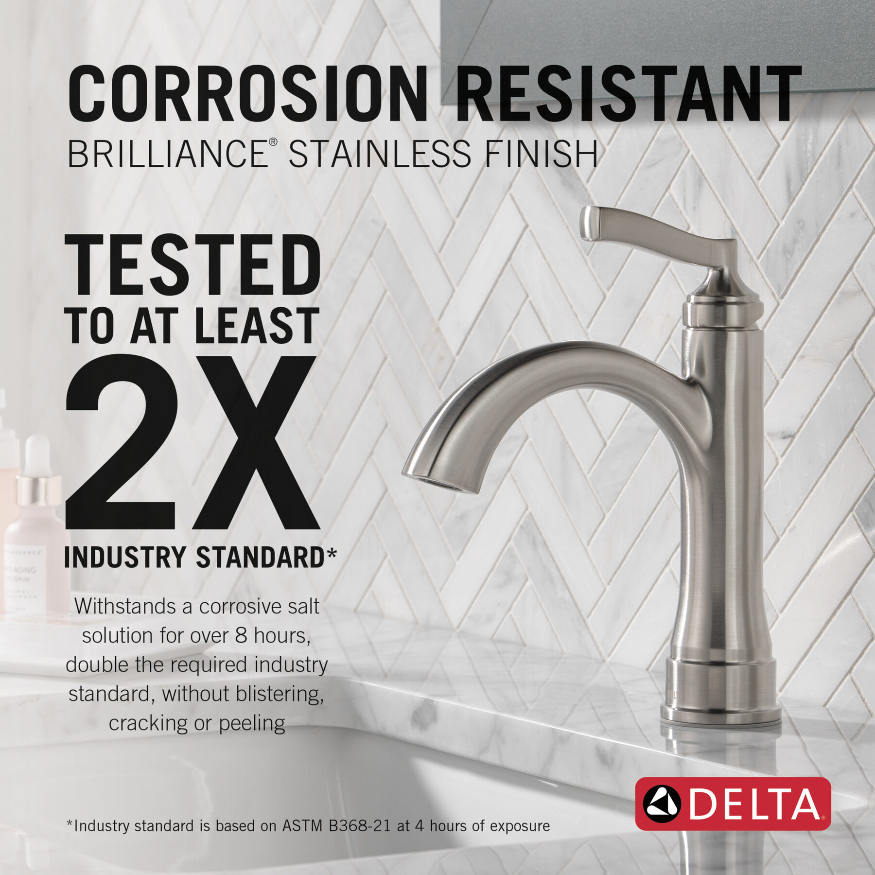 Single Handle Lavatory Faucet with 14 Series Shower Trim and Rough Bundle