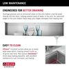 45&rdquo; Workstation Undermount Single Bowl 16 Gauge Stainless Steel Kitchen Sink with 2-Tier&nbsp;WorkFlow&trade; Ledge and Accessories
