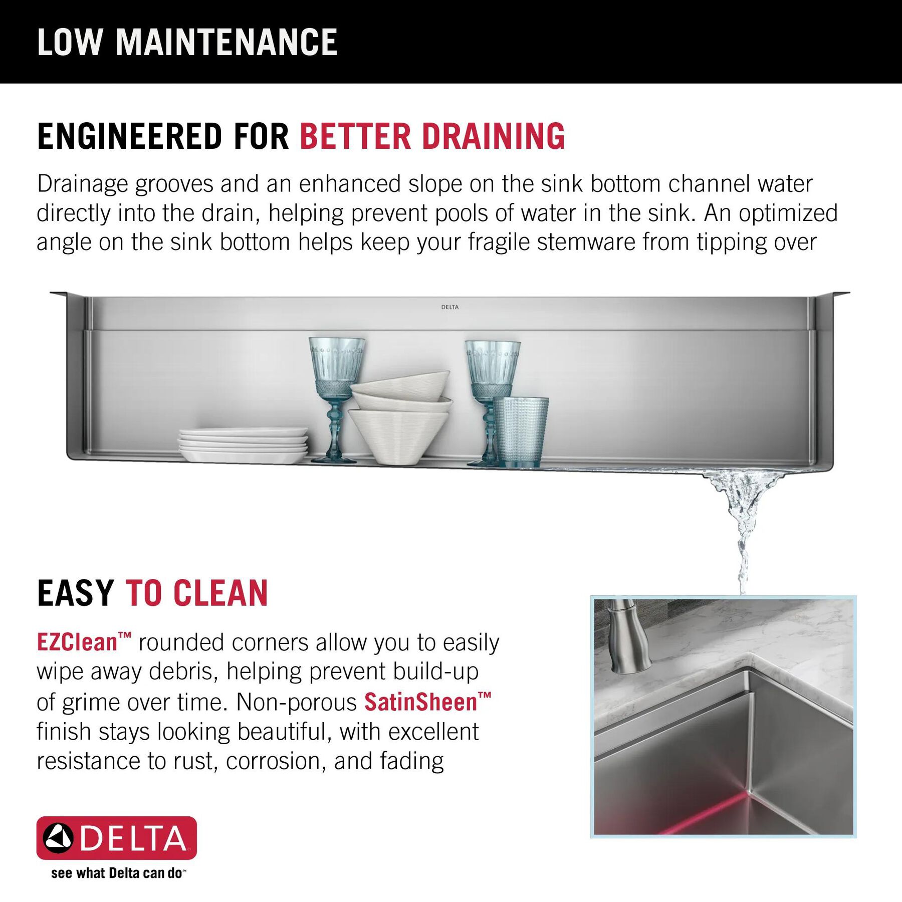 45&rdquo; Workstation Undermount Single Bowl 16 Gauge Stainless Steel Kitchen Sink with 2-Tier&nbsp;WorkFlow&trade; Ledge and Accessories