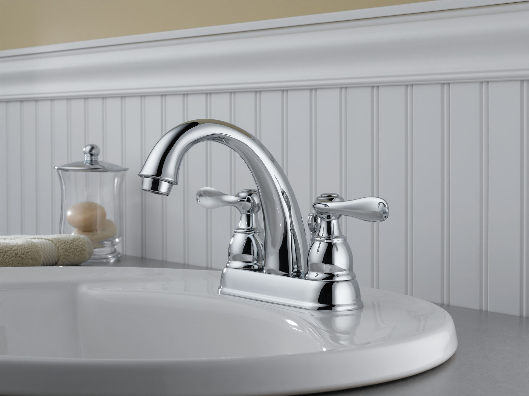 Two Handle Centerset Bathroom Faucet, image 1