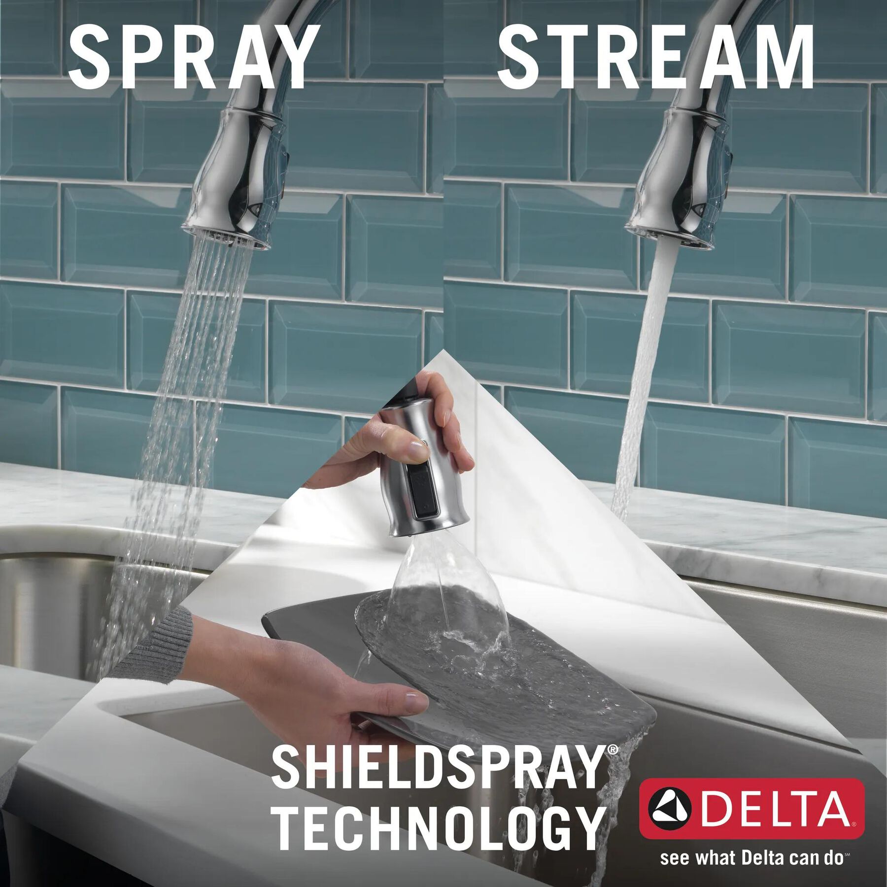 VoiceIQ&reg; Single Handle Pull-Down Faucet with Touch<sub>2</sub>O&reg; Technology