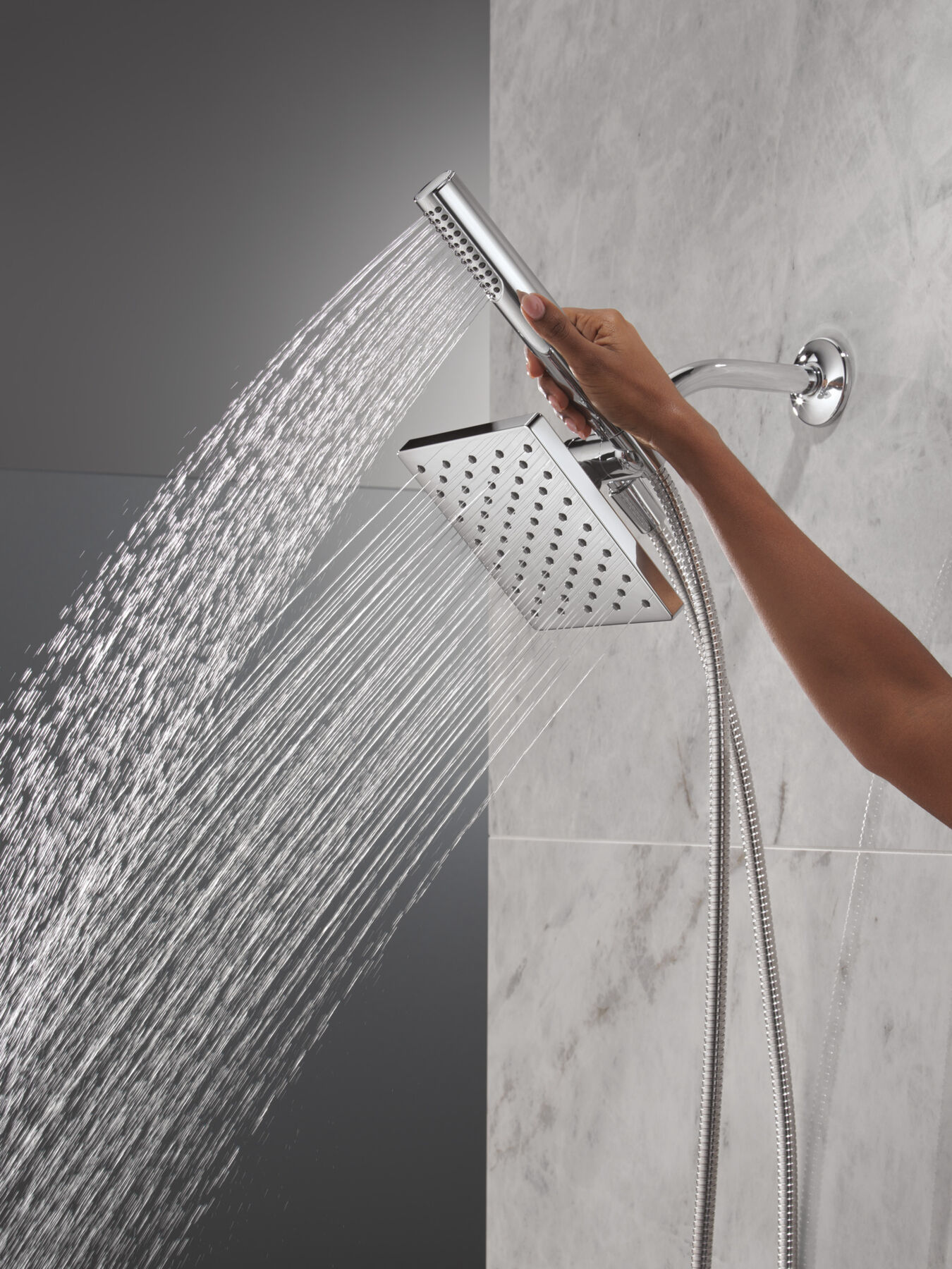 Single Setting Two-in-One Combination Shower