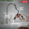 Single Handle Pull-Down Kitchen Faucet with Soap Dispenser and ShieldSpray® Technology