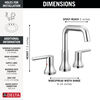 Two Handle Widespread Bathroom Faucet