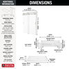 60x32 Alcove Shower Base with Door Bundle - Right Seat Center Drain Curve