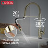 Touch<sub>2</sub>O&reg; Technology Kitchen Faucet with Touchless Technology