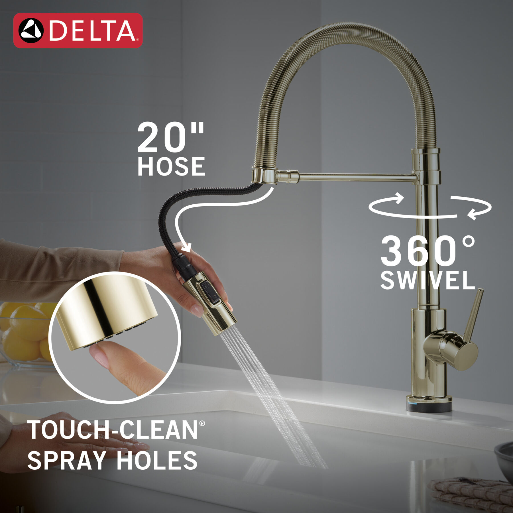 Touch<sub>2</sub>O&reg; Technology Kitchen Faucet with Touchless Technology, image 9