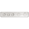 Traditional High Flow Push Button Thermostatic Trim - 3 Outlet