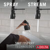 Single Handle Pull-Down Kitchen Faucet With Spring Spout