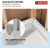 Procrylic Seated Shower Kit 60"x32" Left Drain