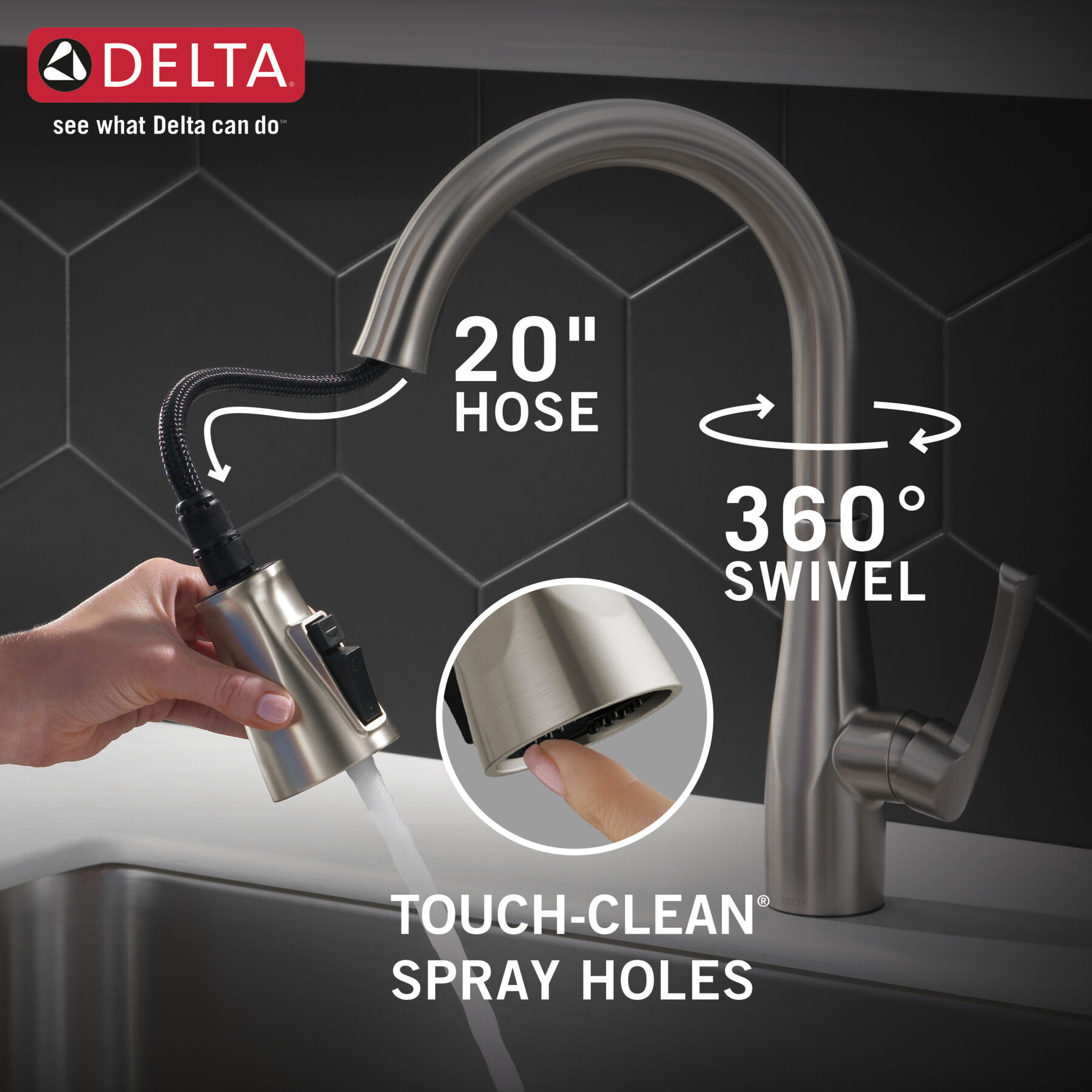 Single Handle Kitchen Faucet (Recertified)