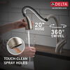 Single Handle Pull-Out Kitchen Faucet with Soap Dispenser and ShieldSpray® Technology