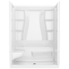 60x32 Alcove Shower Bundle  - Left Seat Center Drain