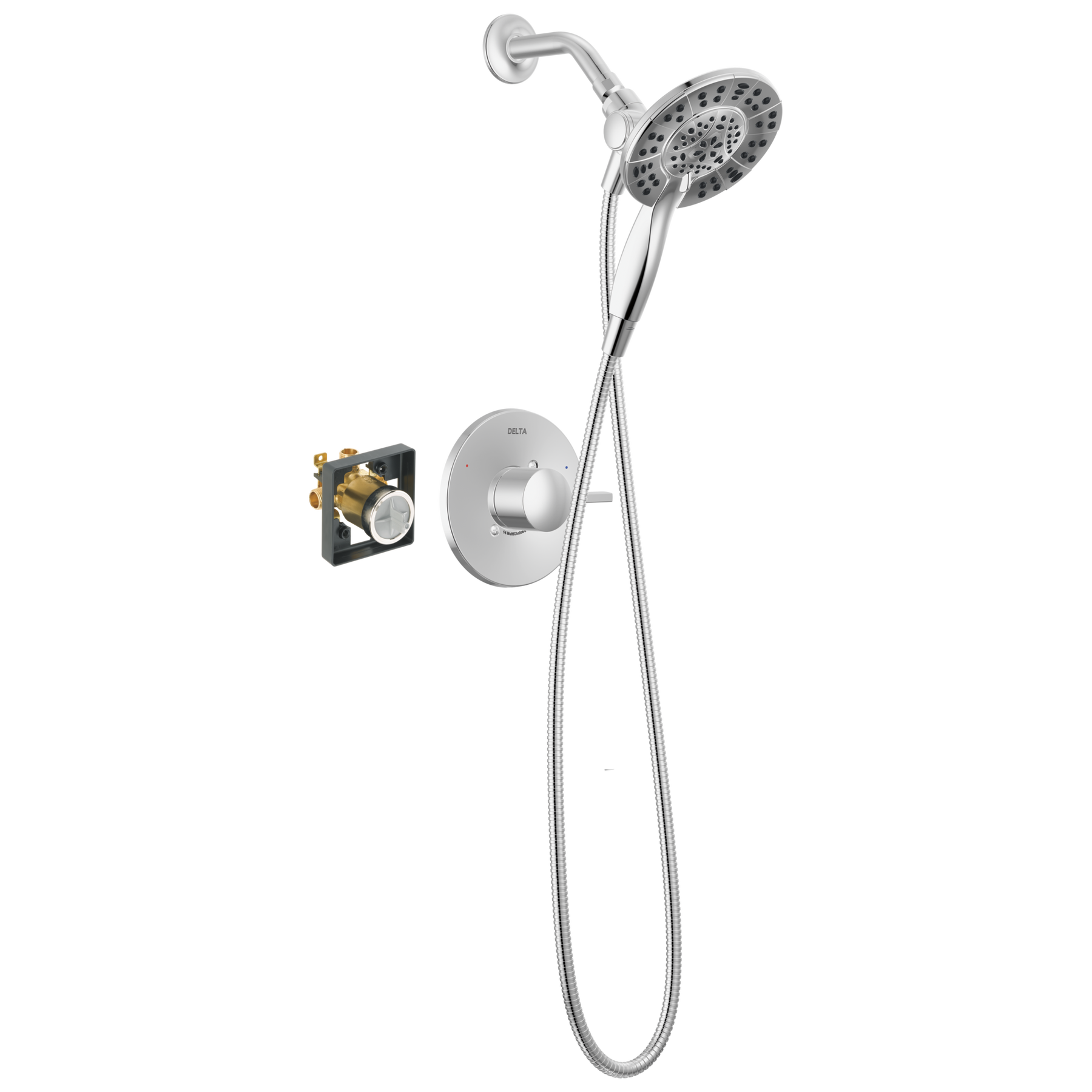 Shower Trim with High-Flow Rough Bundle