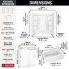 60x32 Alcove Bathtub Bundle with Door - Right Drain