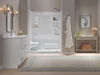 60x32 Alcove Shower Bundle - Left Seat Right Drain Curve