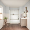 60x32 Alcove Bathtub with Tile Wall Bundle - Right Drain