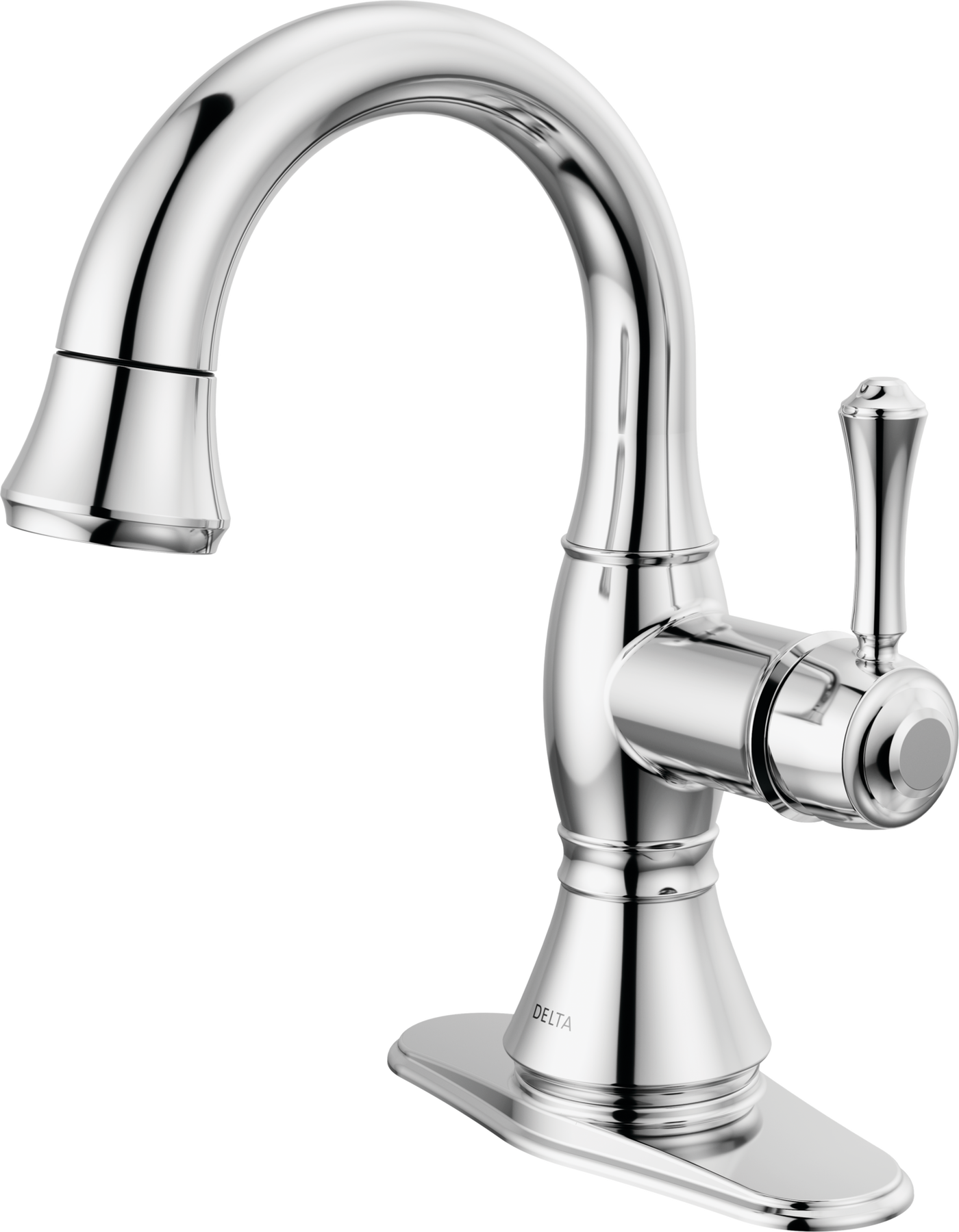 Single Handle Pull-Down Bathroom Faucet, image 2