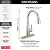 Single Handle Pull-Down Kitchen Faucet