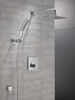 Angular Modern Push-Button Shower