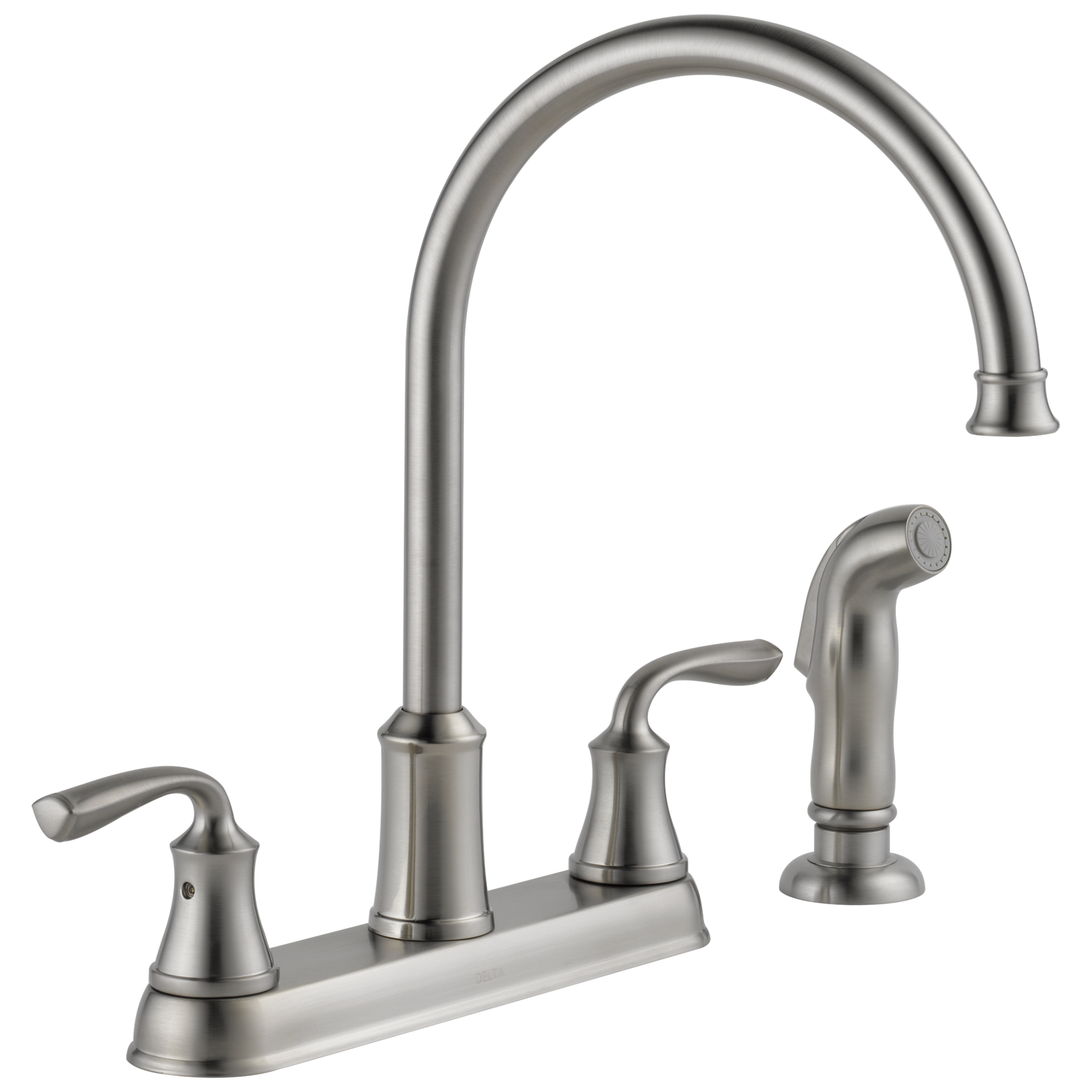 Two Handle Kitchen Faucet with Spray (Recertified)