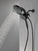 HydroRain® 4-Setting Two-in-One Shower Head (Recertified)