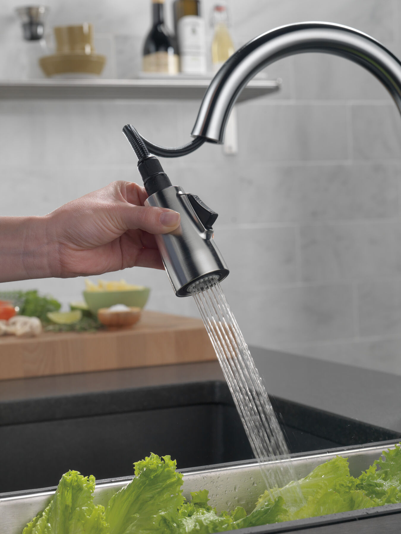 Single Handle Pull-down Kitchen Faucet (Recertified), image 8